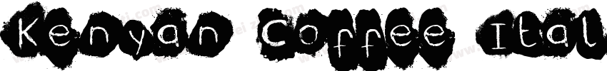 Kenyan Coffee Italic字体转换